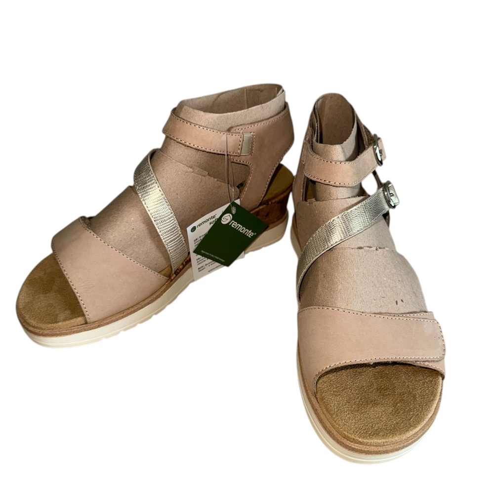 Earth Pink and Silver Sandals with Adjustable Straps